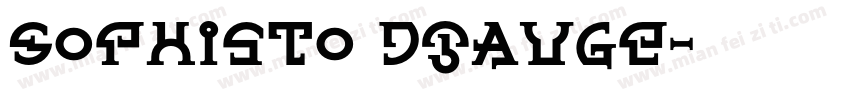 Sophisto DGauge字体转换